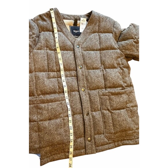 NEW Todd Snyder Brown Quilted Cardigan Jacket Pockets RARE NWT SZ Small $498 - Picture 6 of 13